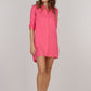 DOUBLE SHIRT TUNIC-HOT PINK
