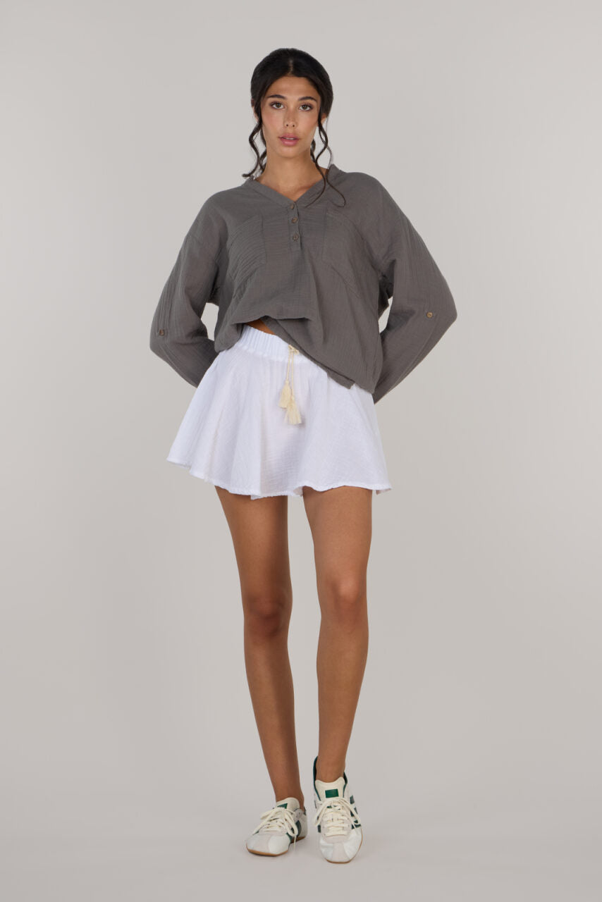 KATTY MINI SKIRTS DC - WHITE