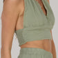 KATTY MINI TOP DOUBLE-LIGHT OLIVE