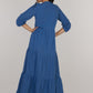 IRINA LONG DRESS DC-INDIGO