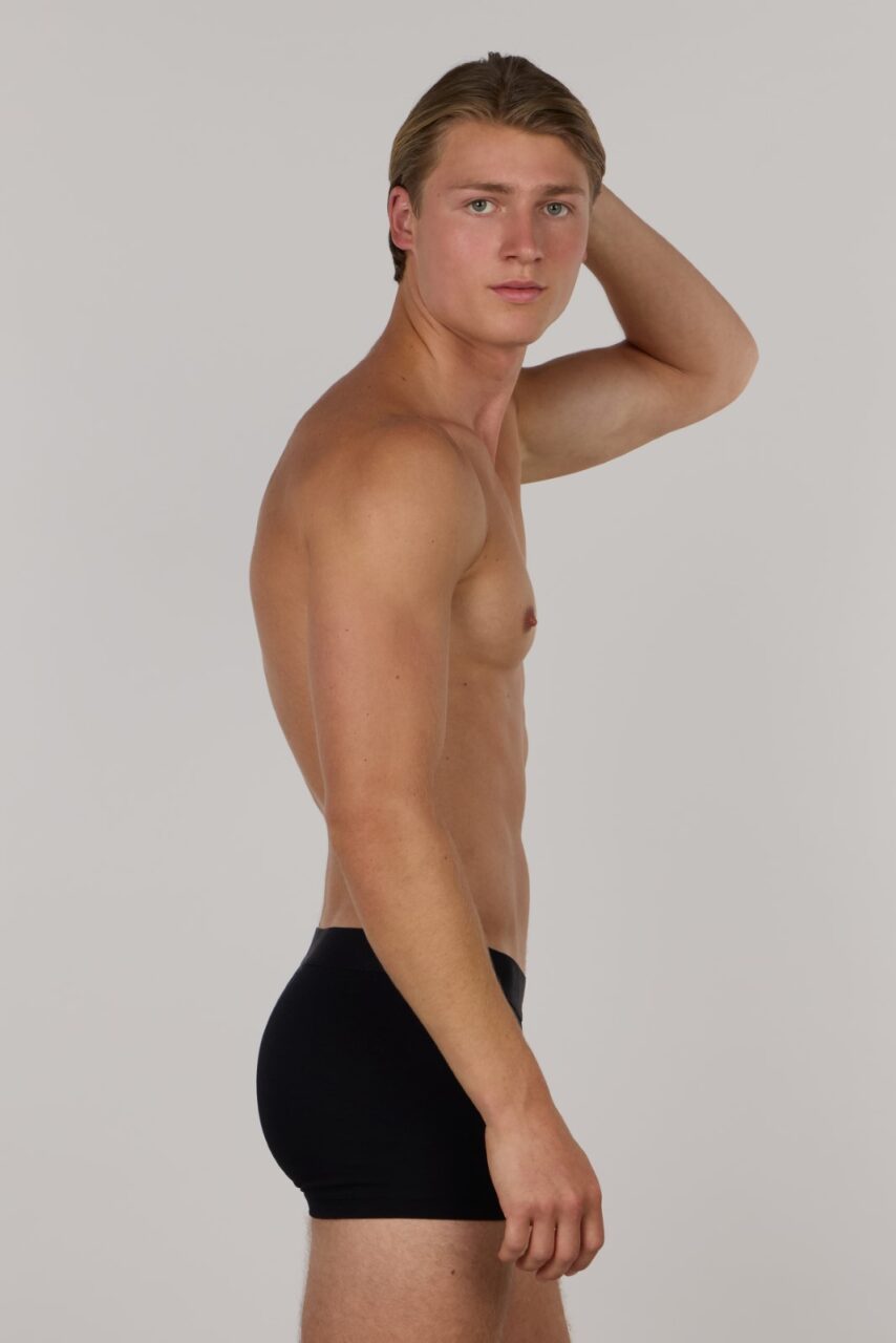 Soft Cotton Premium 3 Pack Trunk-Black