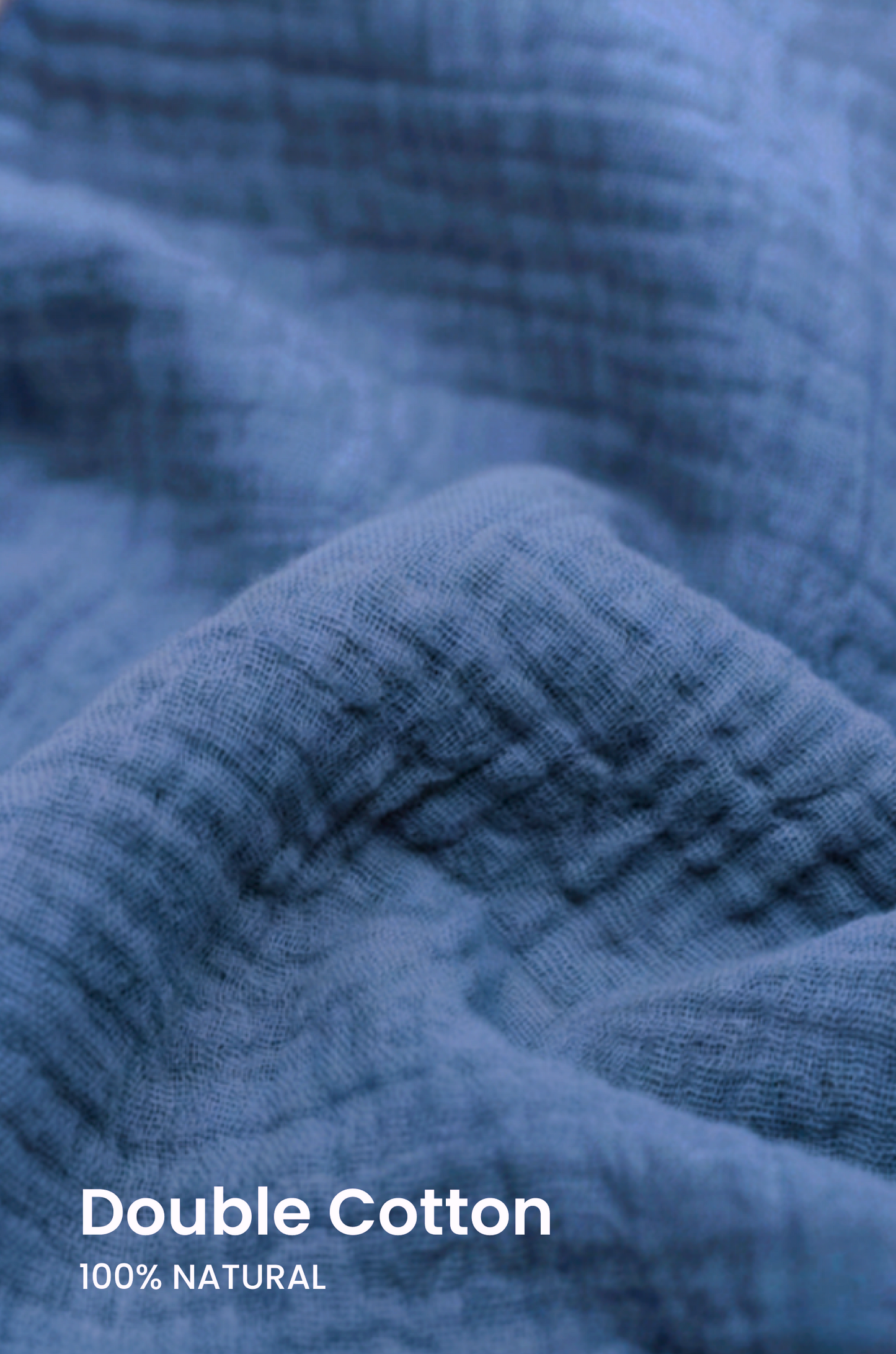 Двойные хлопковые брюки, цвет индиго