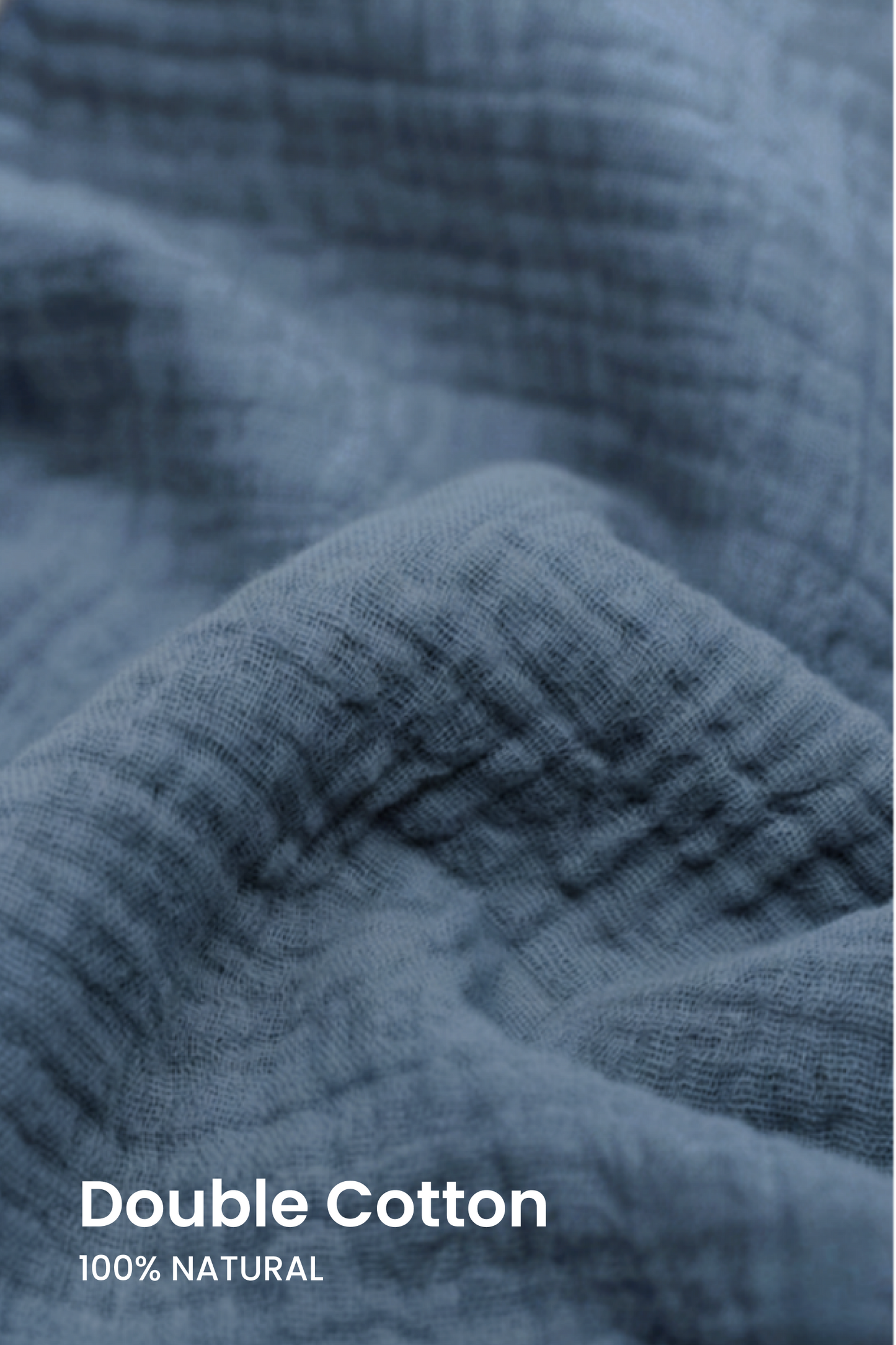 DOUBLE COTTON TROUSERS-INDIGO