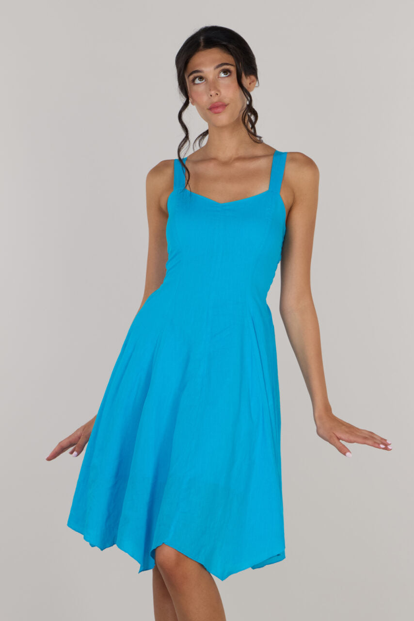 Eva fit & flare short dress