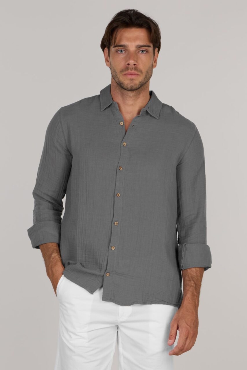 TIMMY DOUBLE SHIRT-GREY