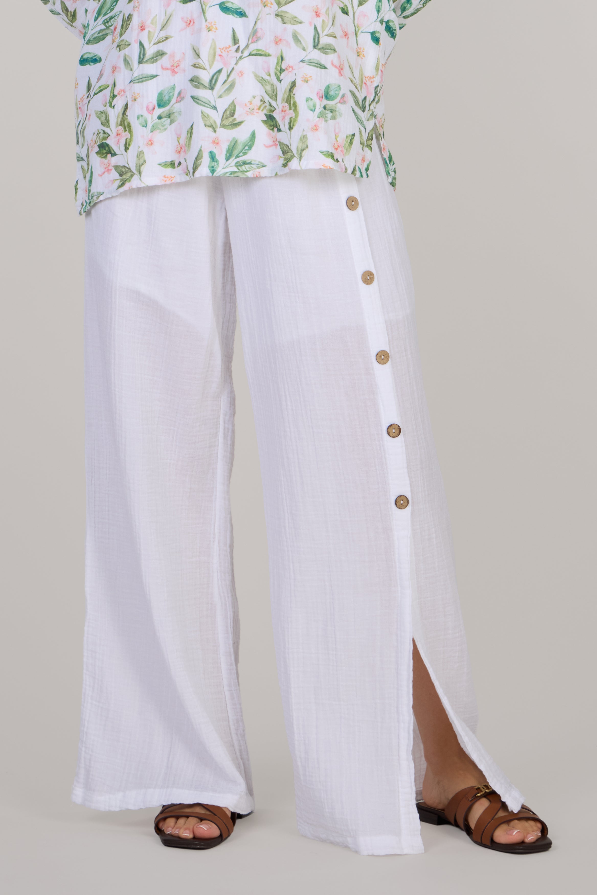 JENNY DOUBLE PANT- WHITE