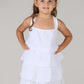 KIDS WAVES DRESS DC-WHITE