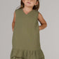 KIDS RIVER DRESS DC-OLIVE
