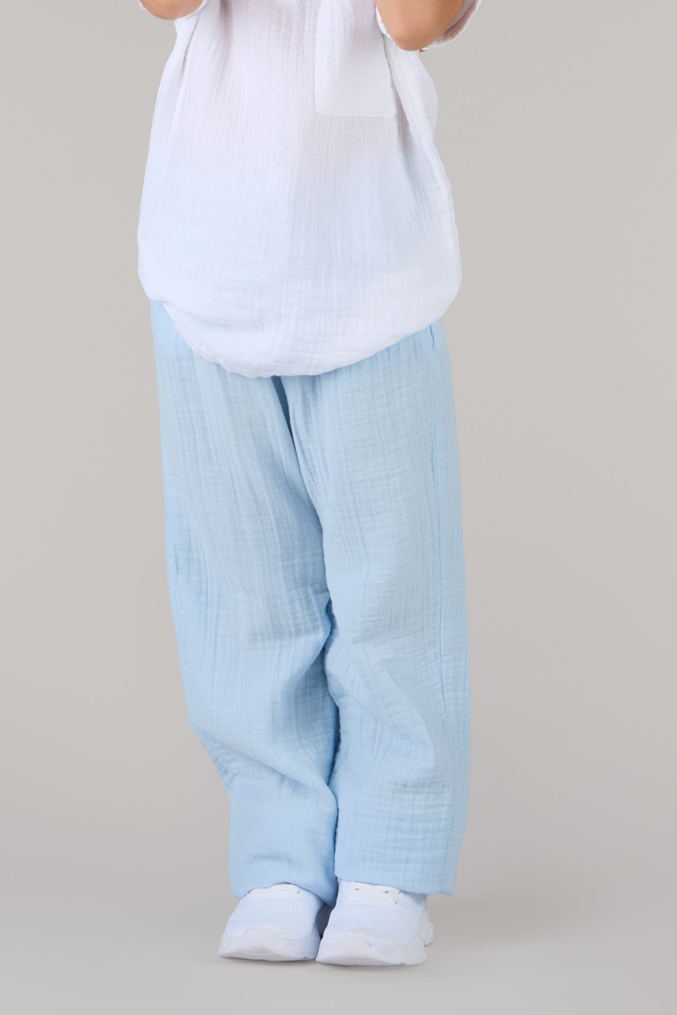 KIDS TROUSERS DC-ICE BLUE
