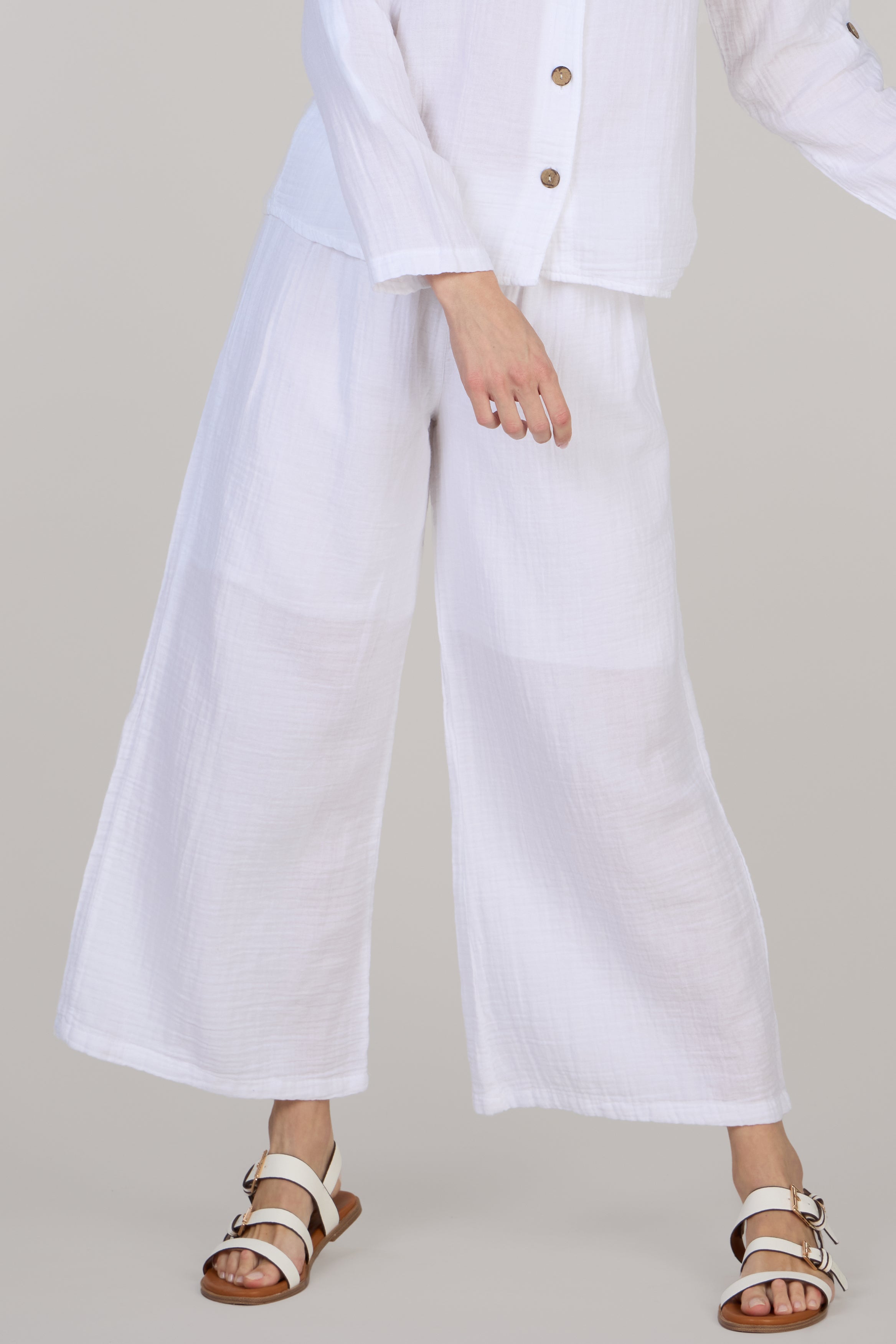 CAPRI TROUSERS DC - WHITE
