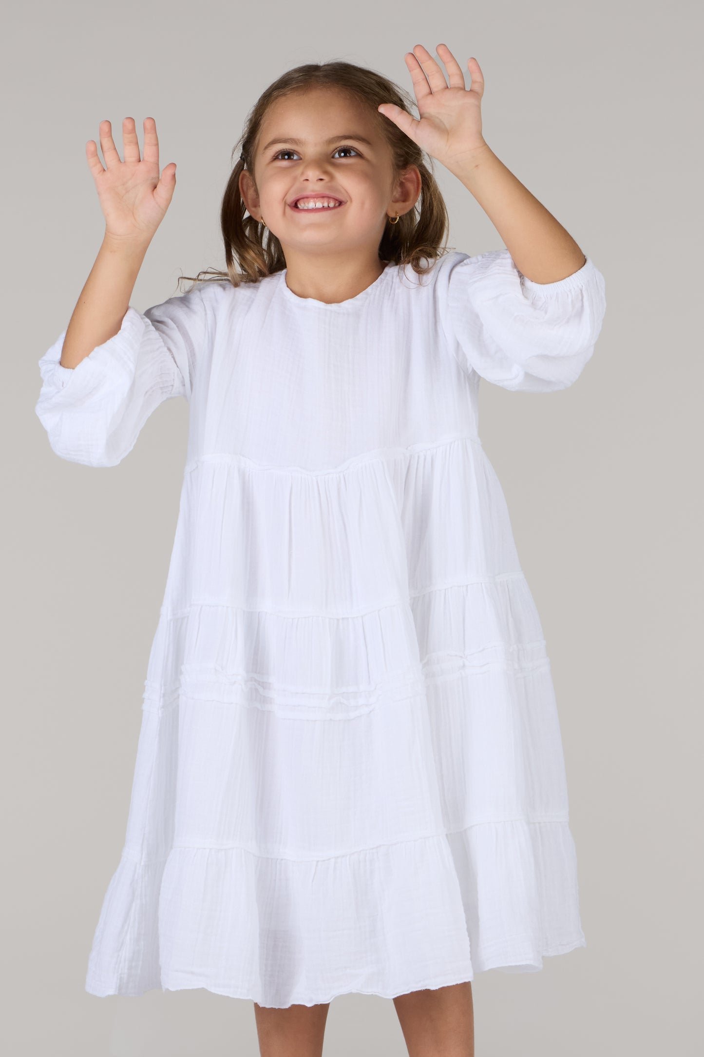 POLYANNA DRESS-WHITE