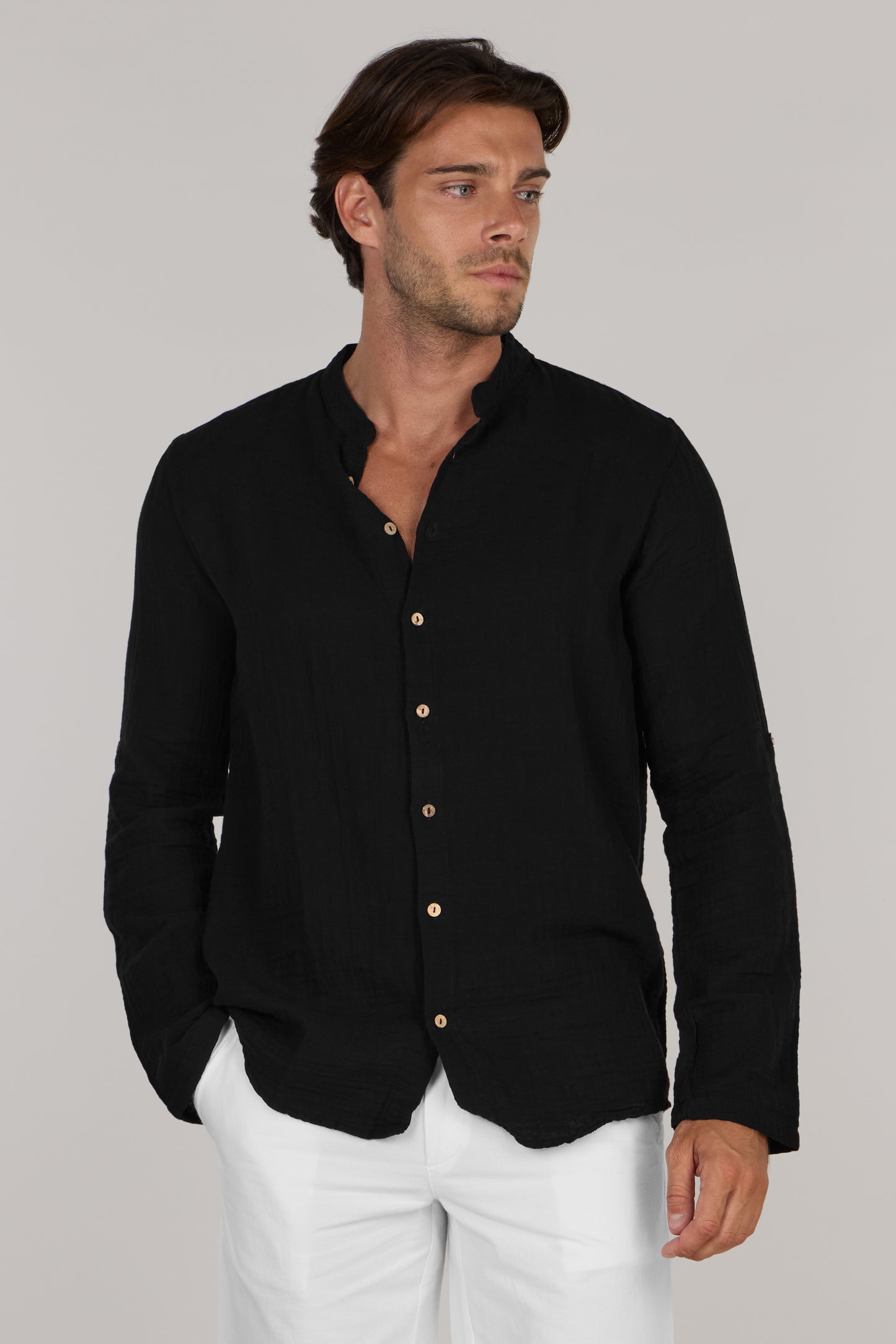 IGOR MANDARIN COLLAR SHIRT