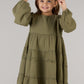 POLYANNA DRESS-OLIVE