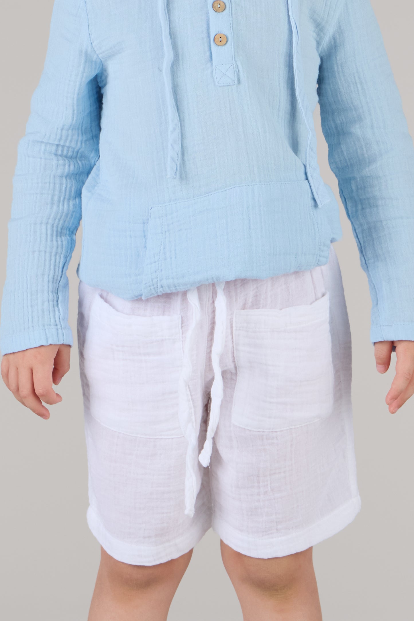 KIDS SHORTS DC-WHITE