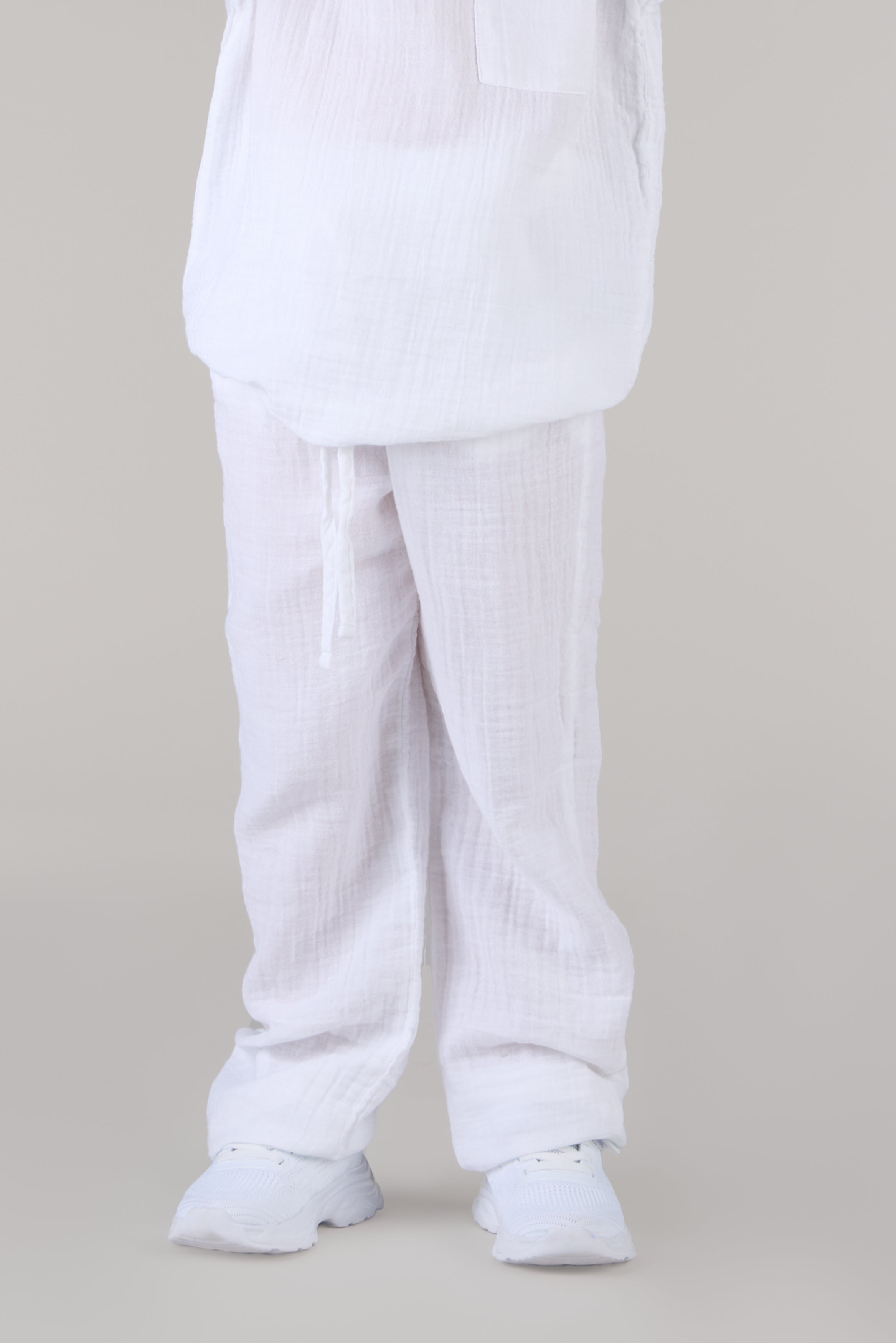 KIDS TROUSERS DC-WHITE