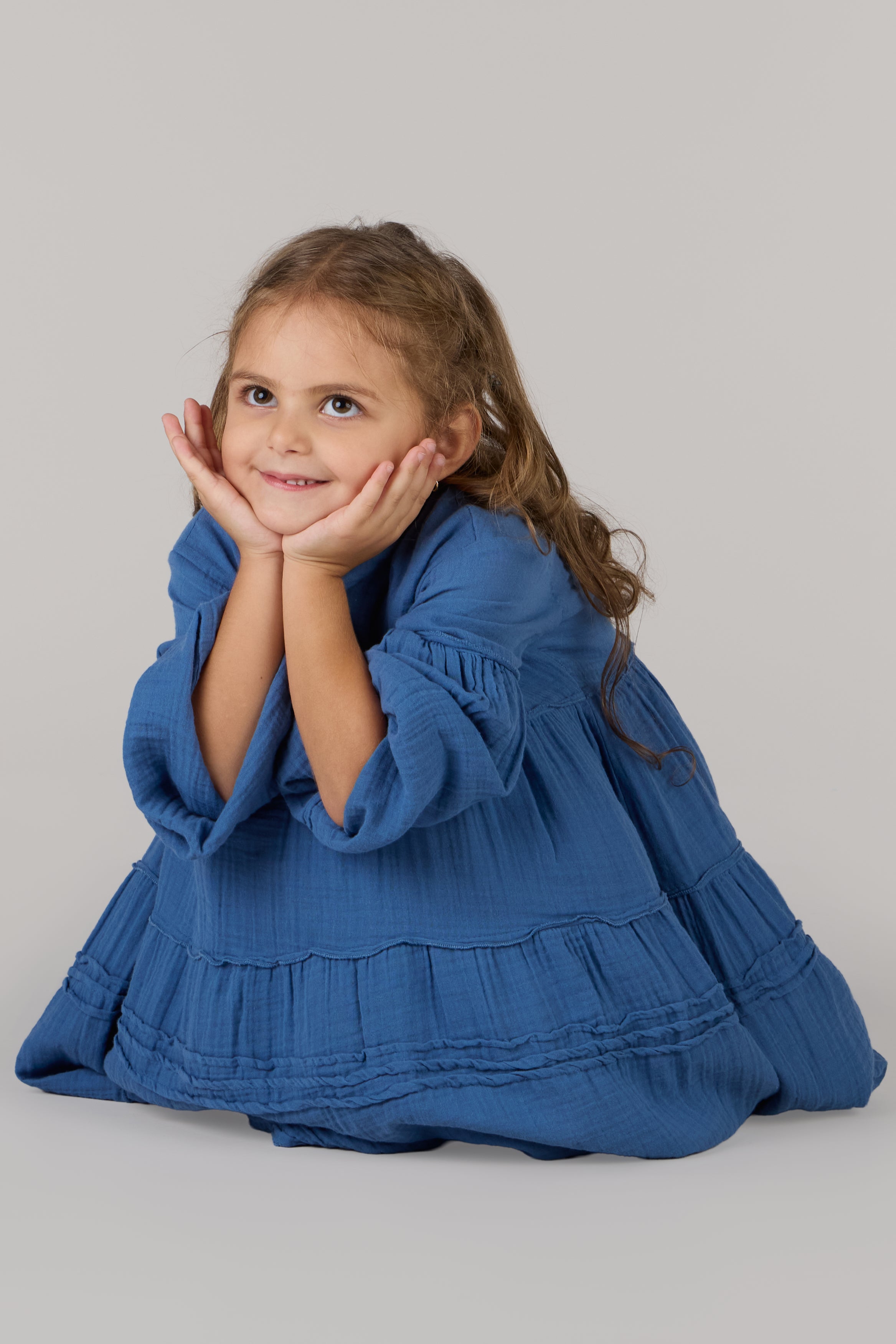 POLYANNA DRESS-INDIGO