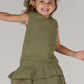 KIDS RIVER DRESS DC-OLIVE