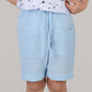 KIDS SHORTS DC-ICE BLUE