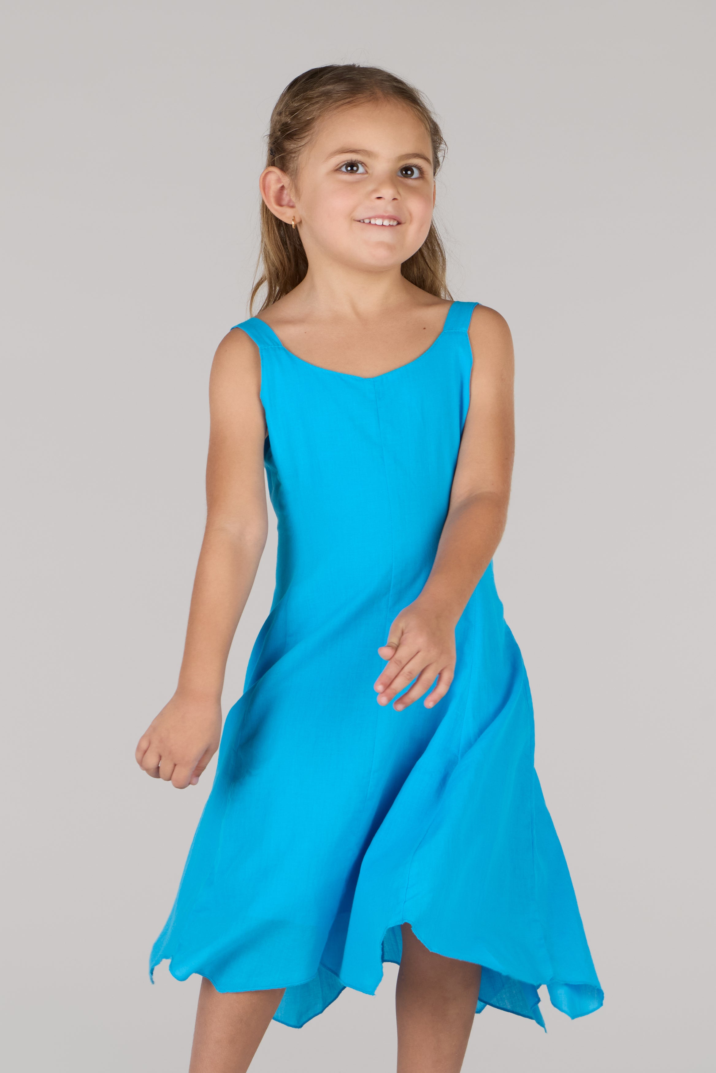 JN Kids Dress-Turquoise