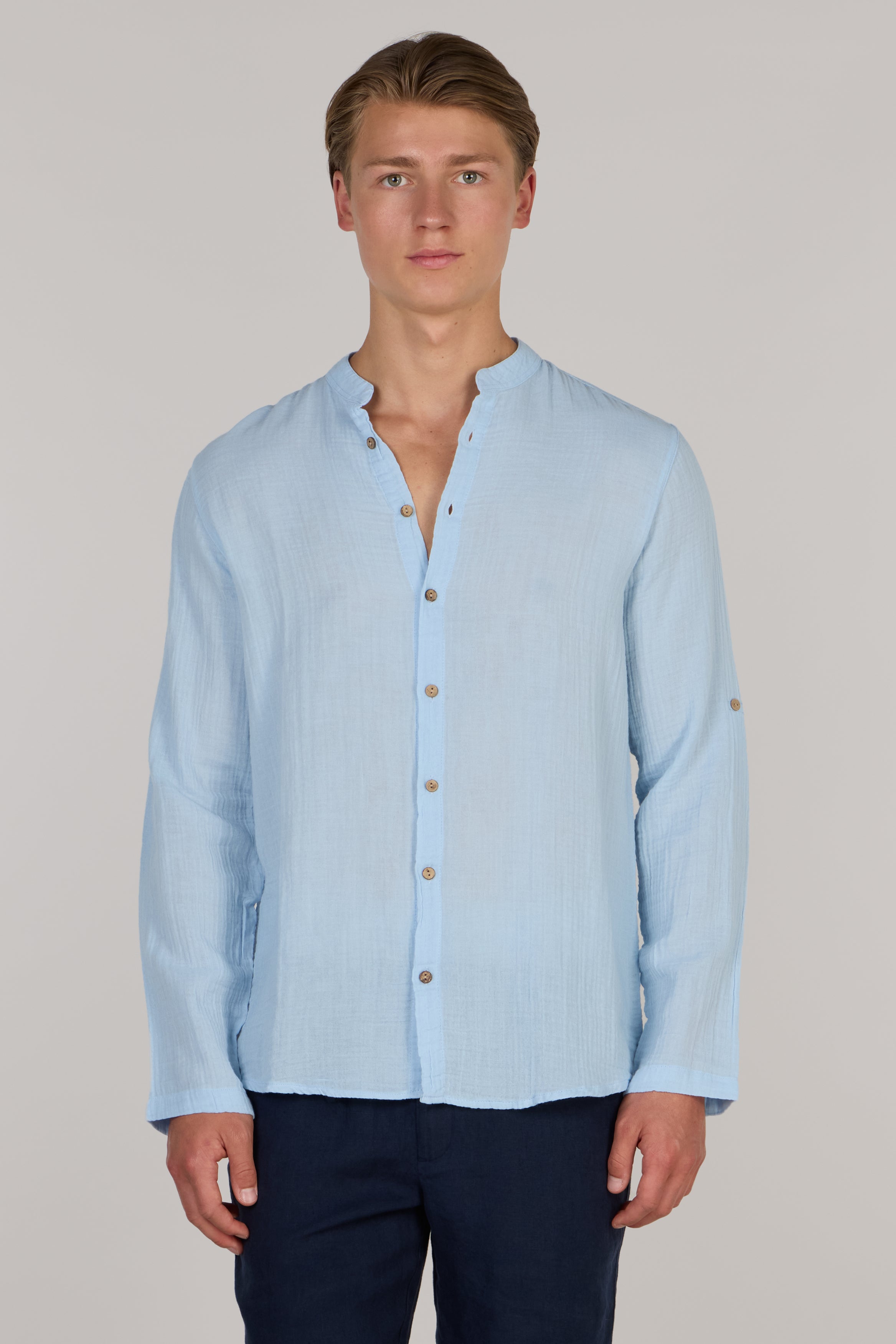 IGOR MANDARIN COLLAR SHIRT