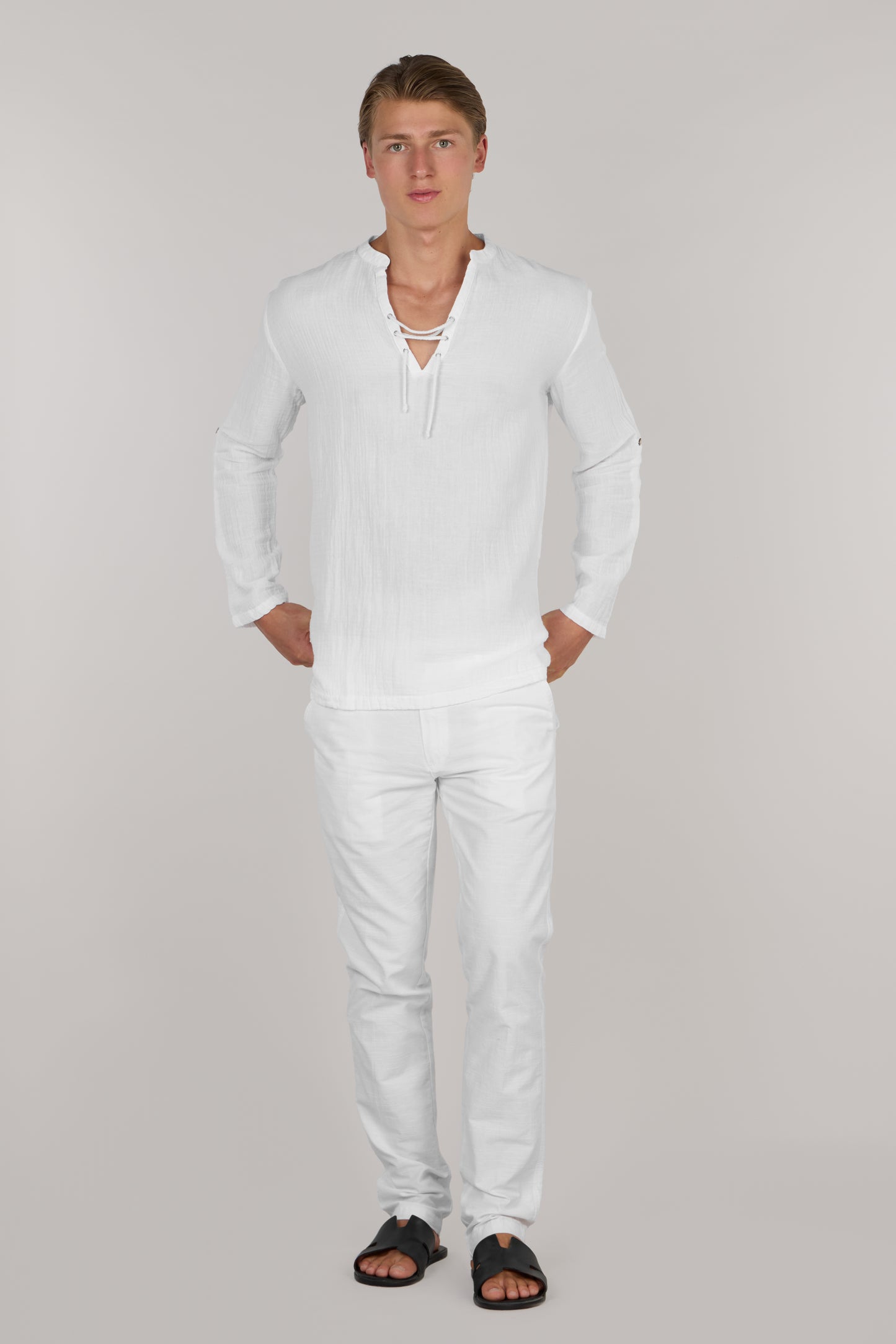 ALEXANDRU LACE UP SHIRT