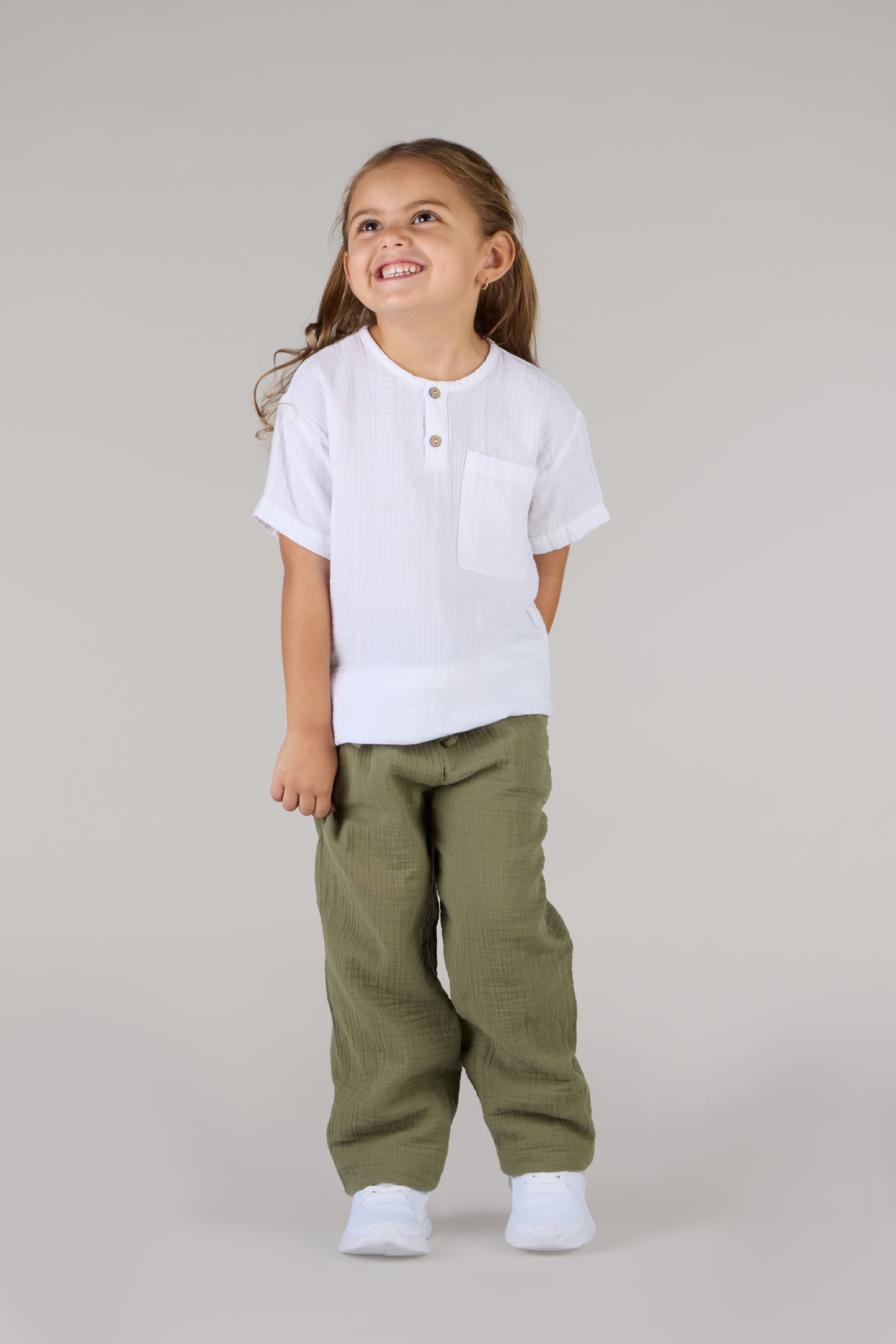 KIDS TROUSERS DC-OLIVE
