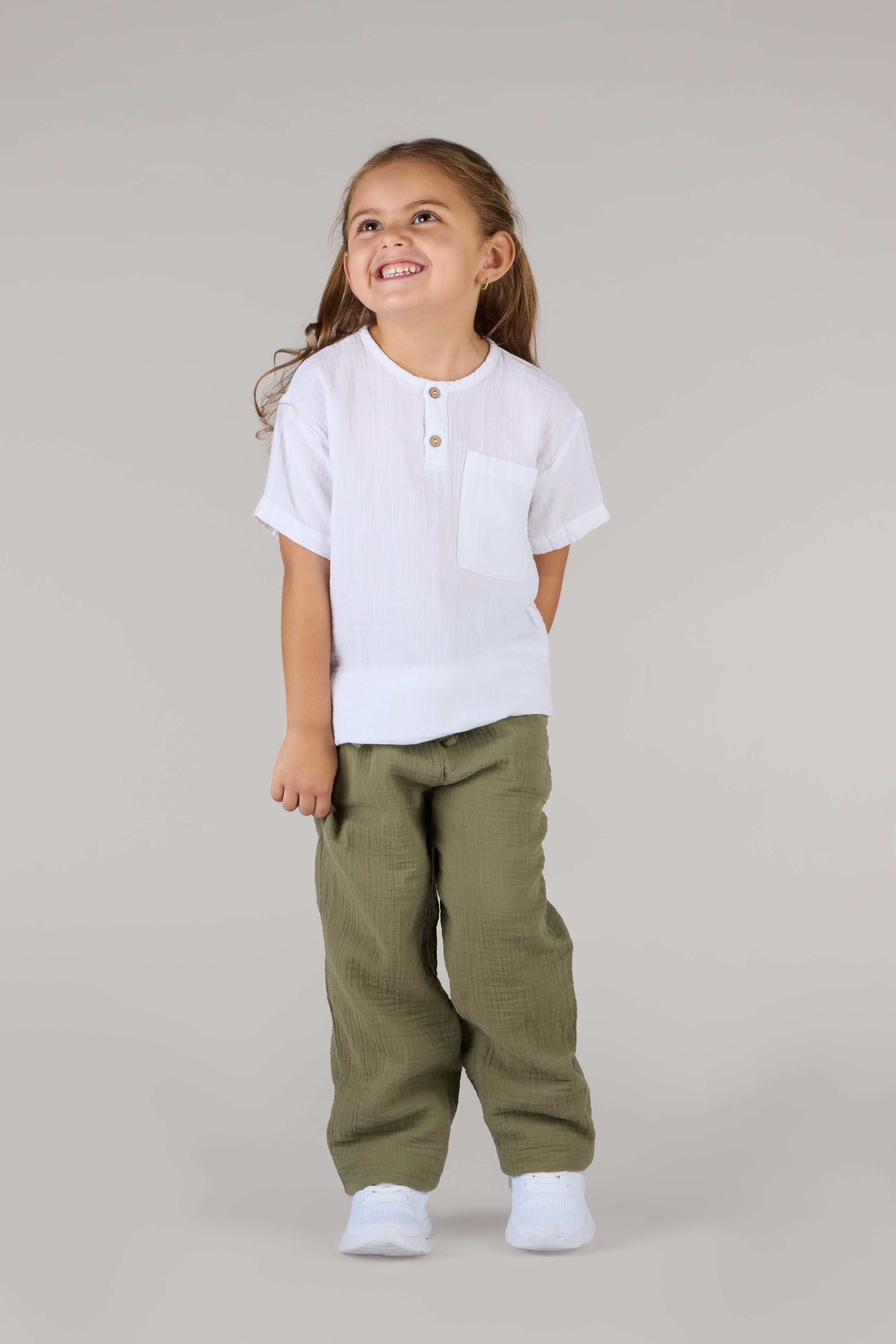 KIDS TROUSERS DC-OLIVE