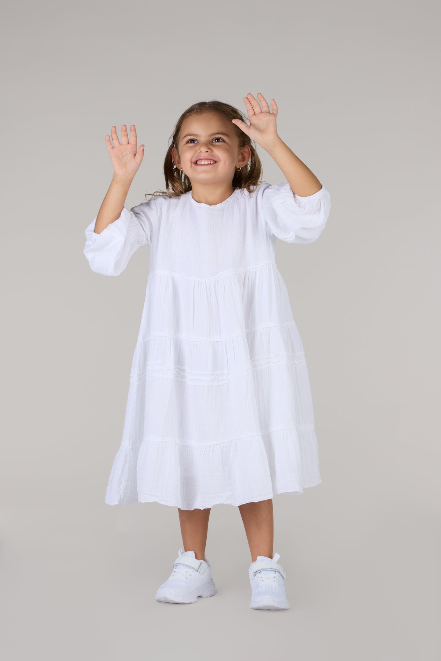 POLYANNA DRESS-WHITE