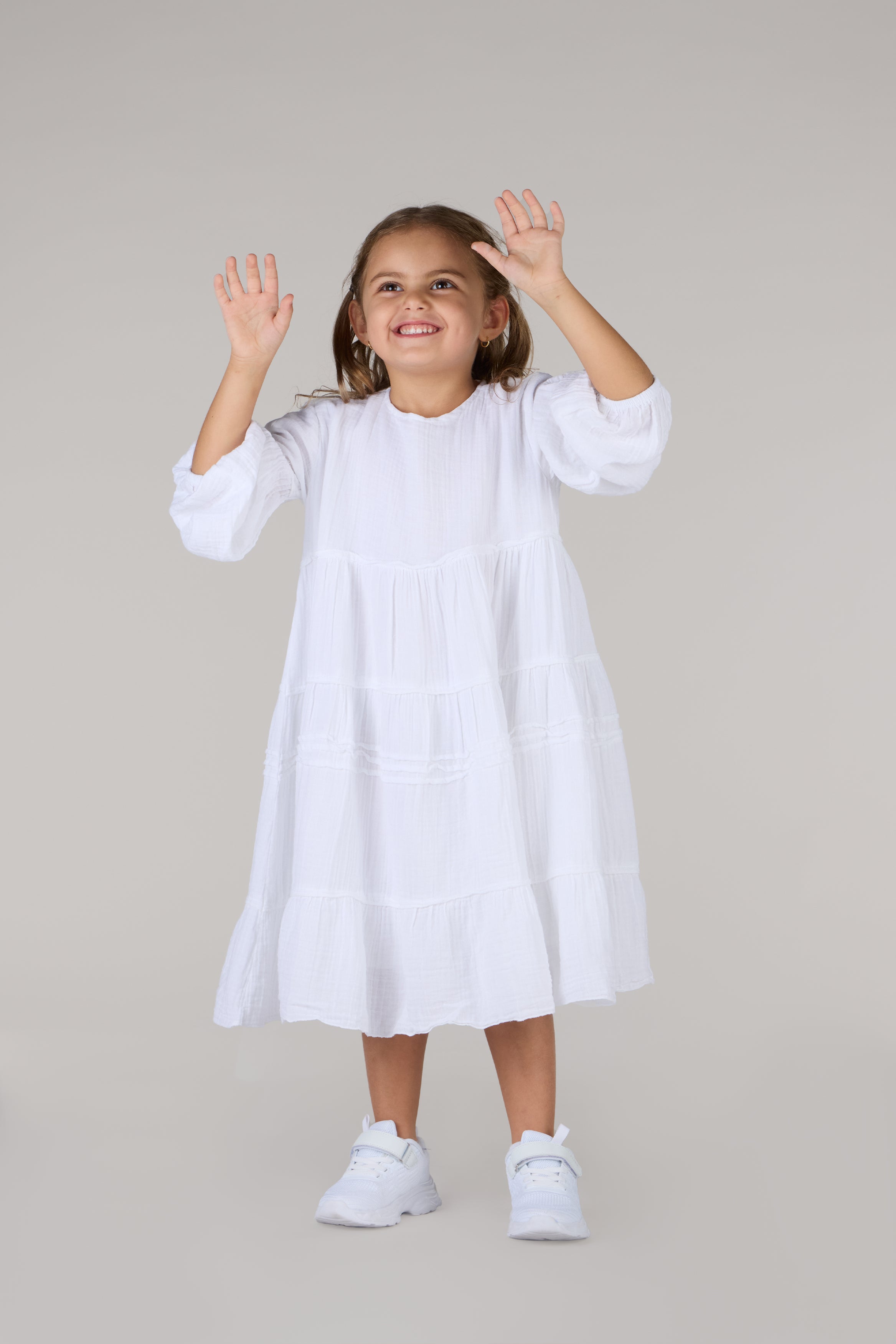 POLYANNA DRESS-WHITE