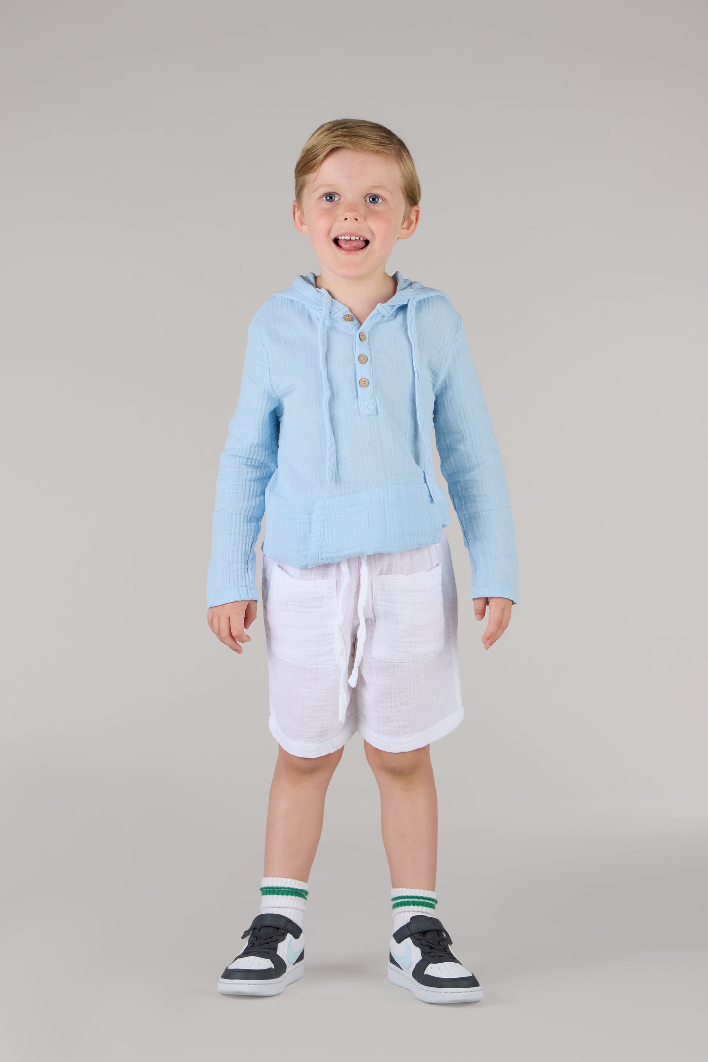 KIDS SHORTS DC-WHITE