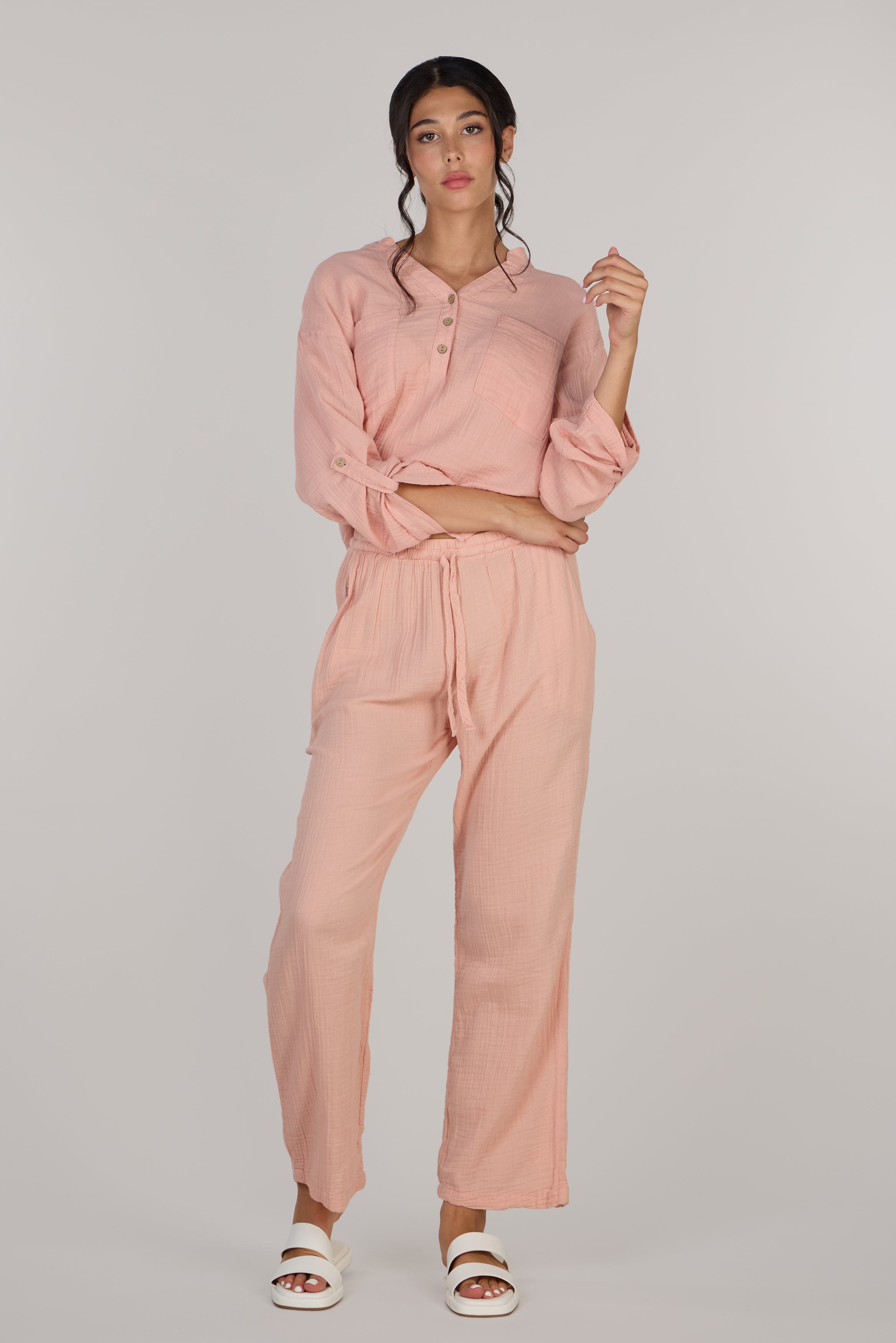 KATTY V-NECK LONG SLEEVE TOP