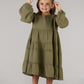 POLYANNA DRESS-OLIVE