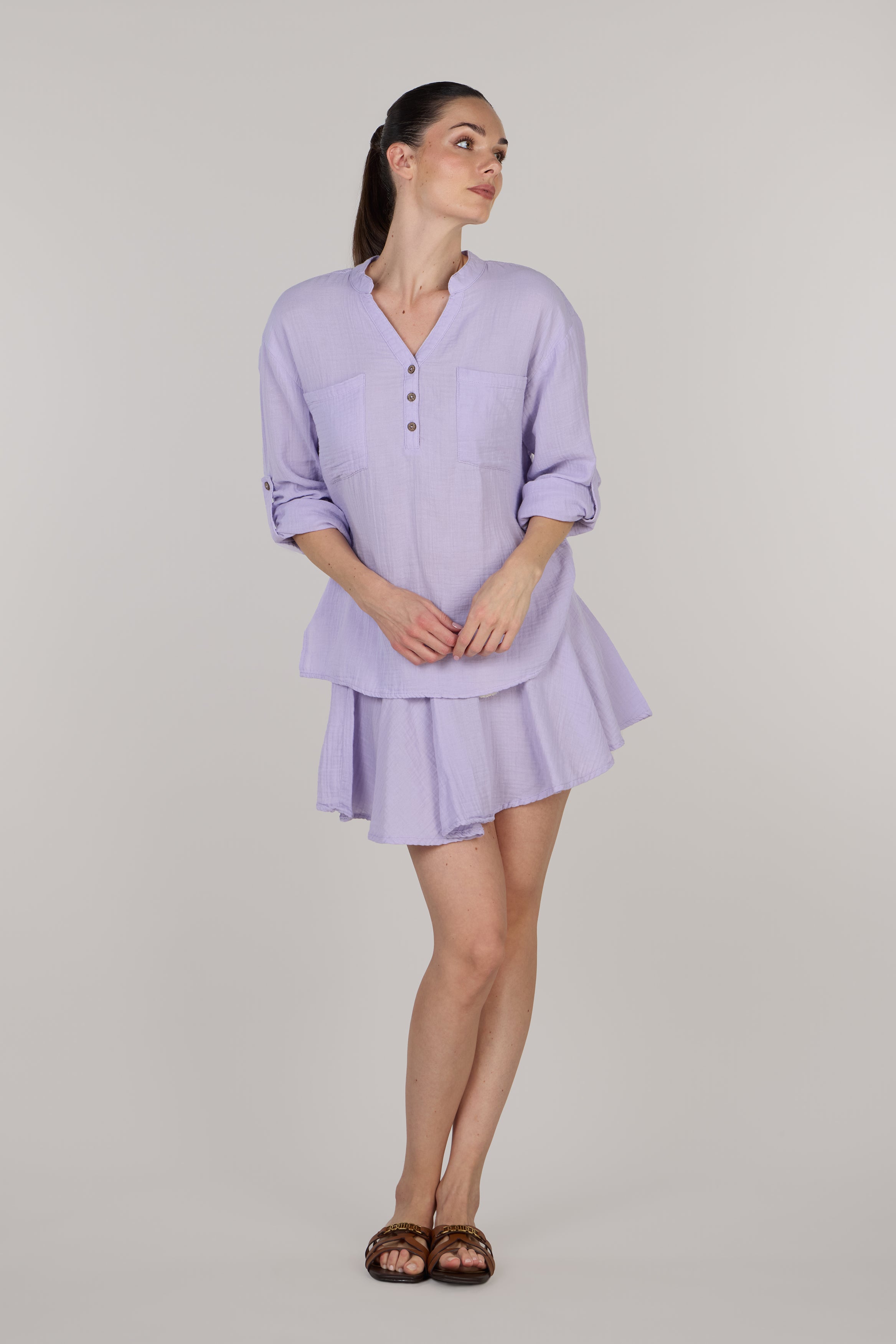 KATTY V-NECK LONG SLEEVE TOP