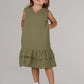KIDS RIVER DRESS DC-OLIVE