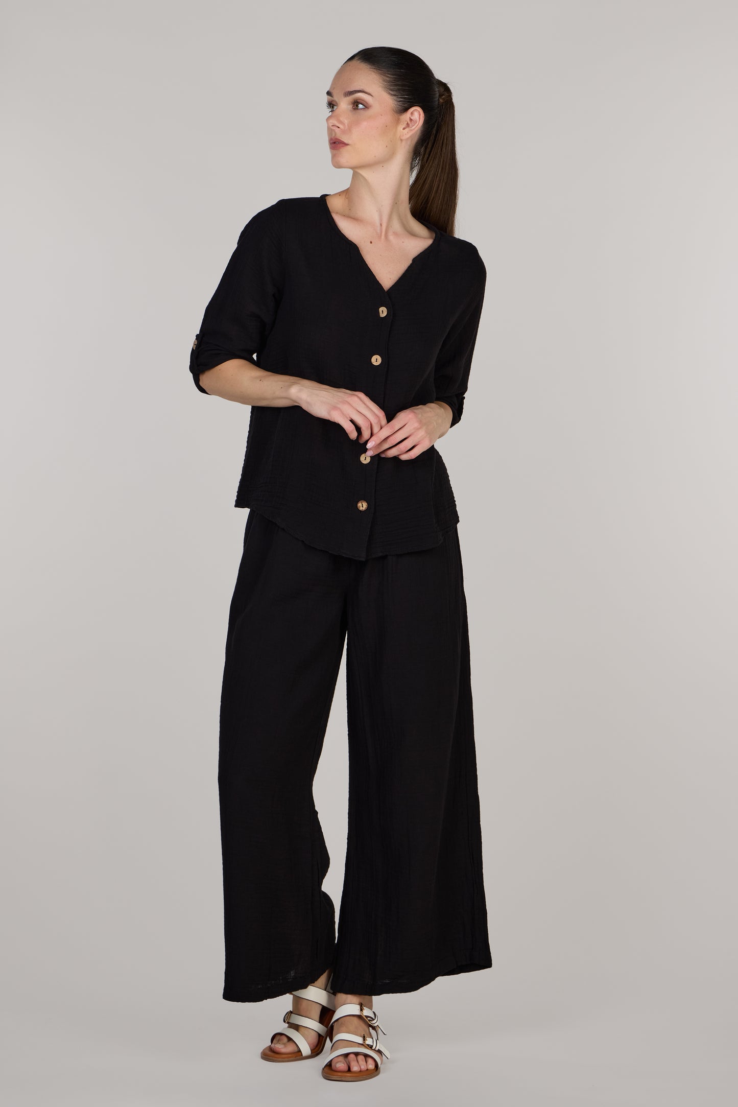 CAPRI TROUSERS DC - BLACK