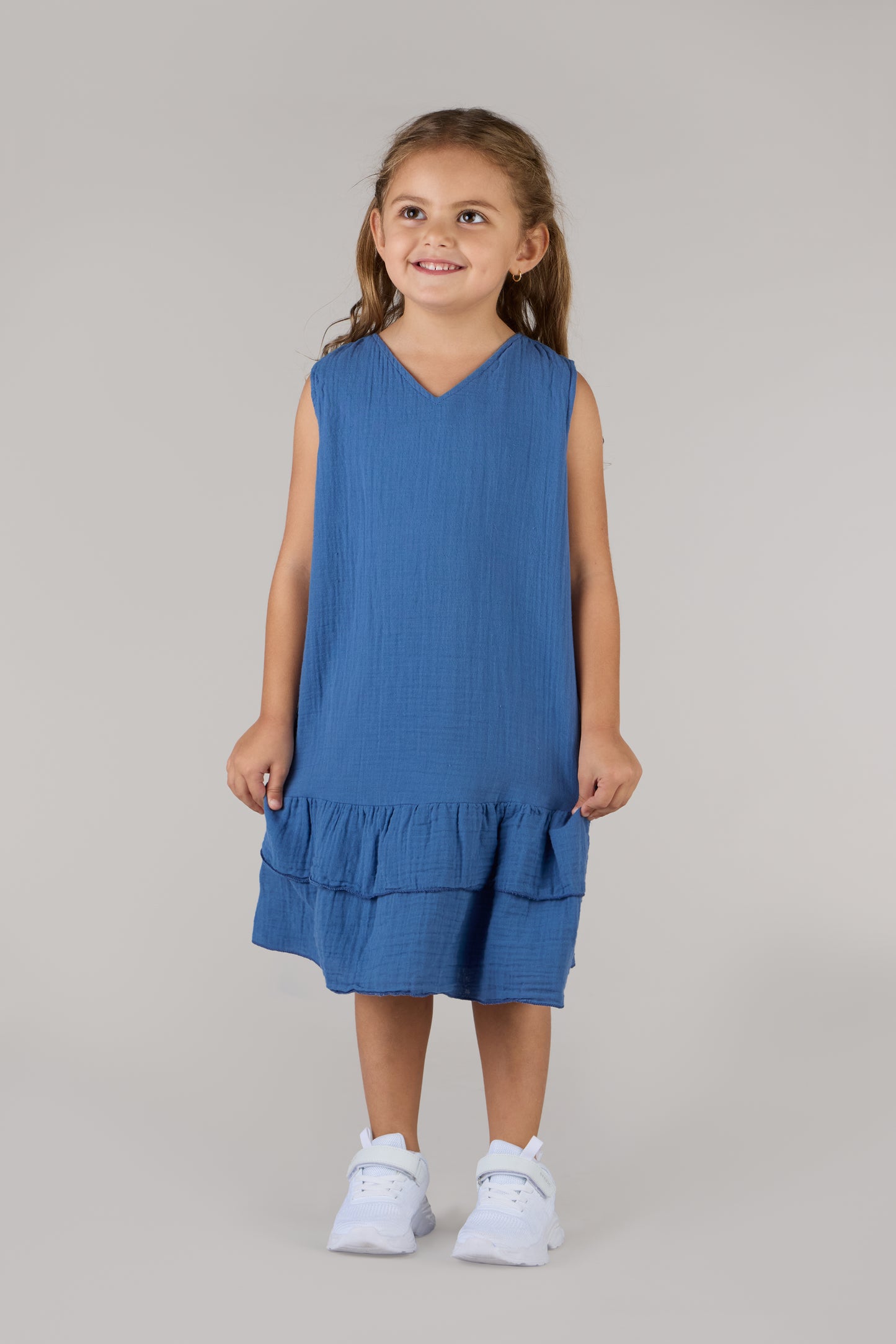 KIDS RIVER DRESS DC-INDIGO