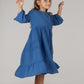 POLYANNA DRESS-INDIGO