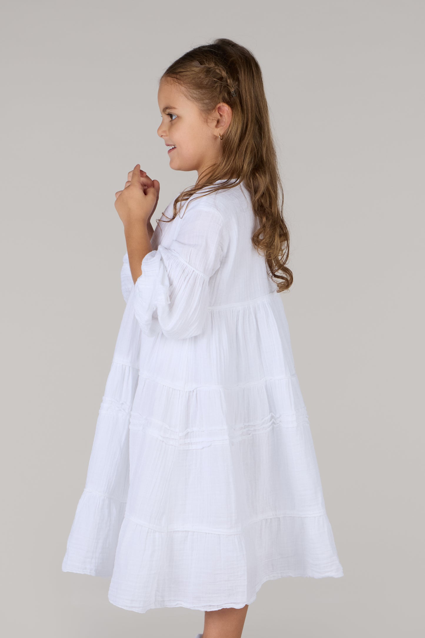 POLYANNA DRESS-WHITE