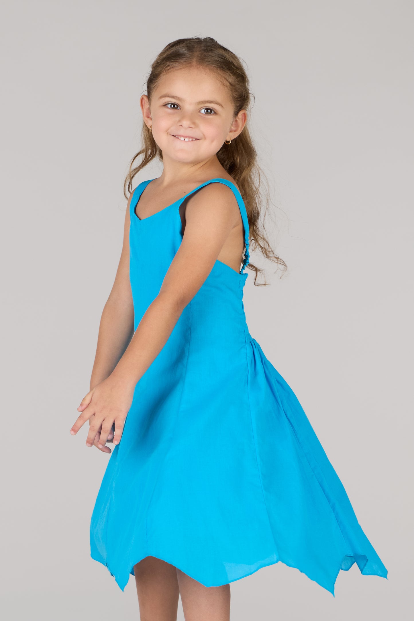 JN Kids Dress-Turquoise
