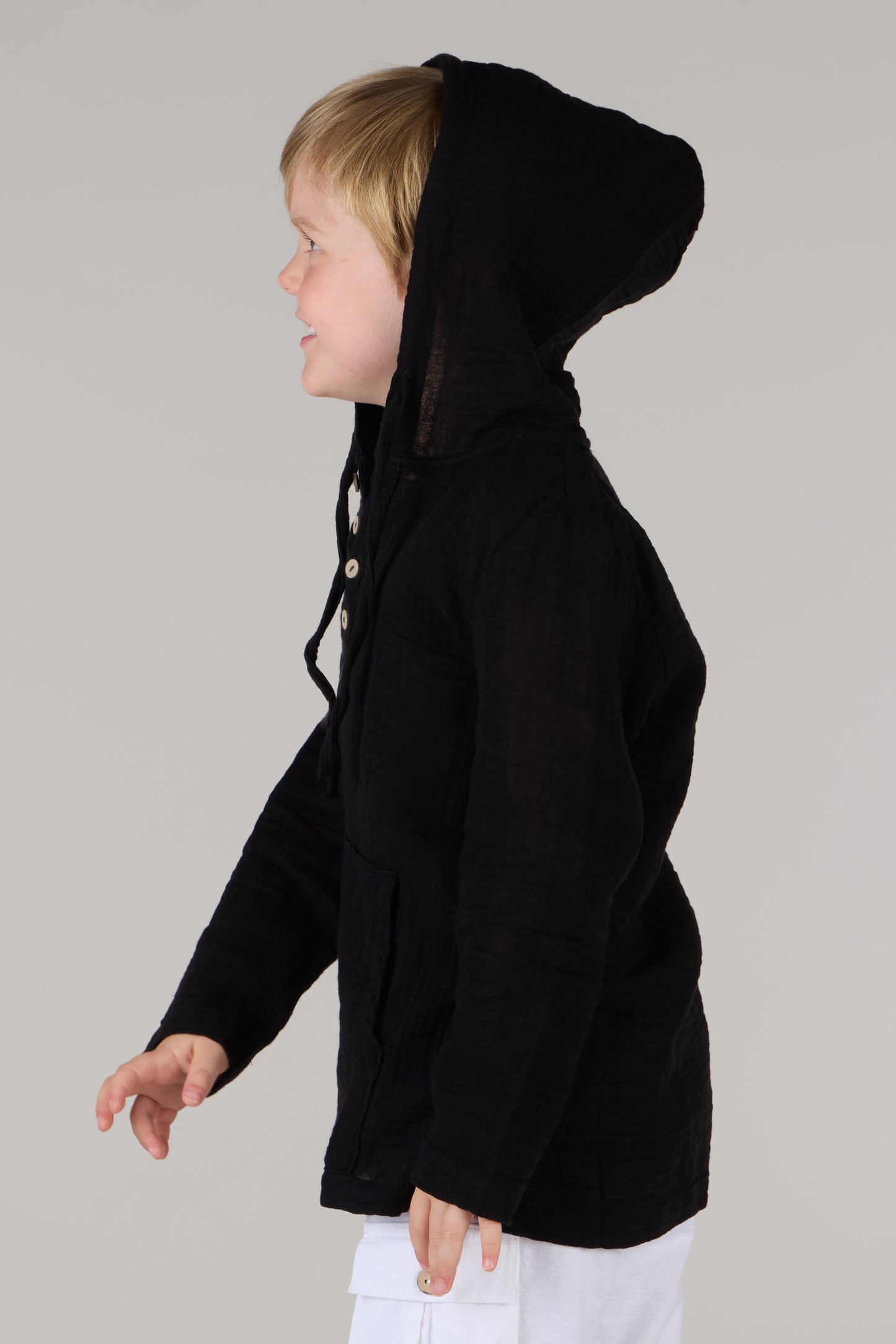 KIDS HOODIE SHIRT DC-BLACK