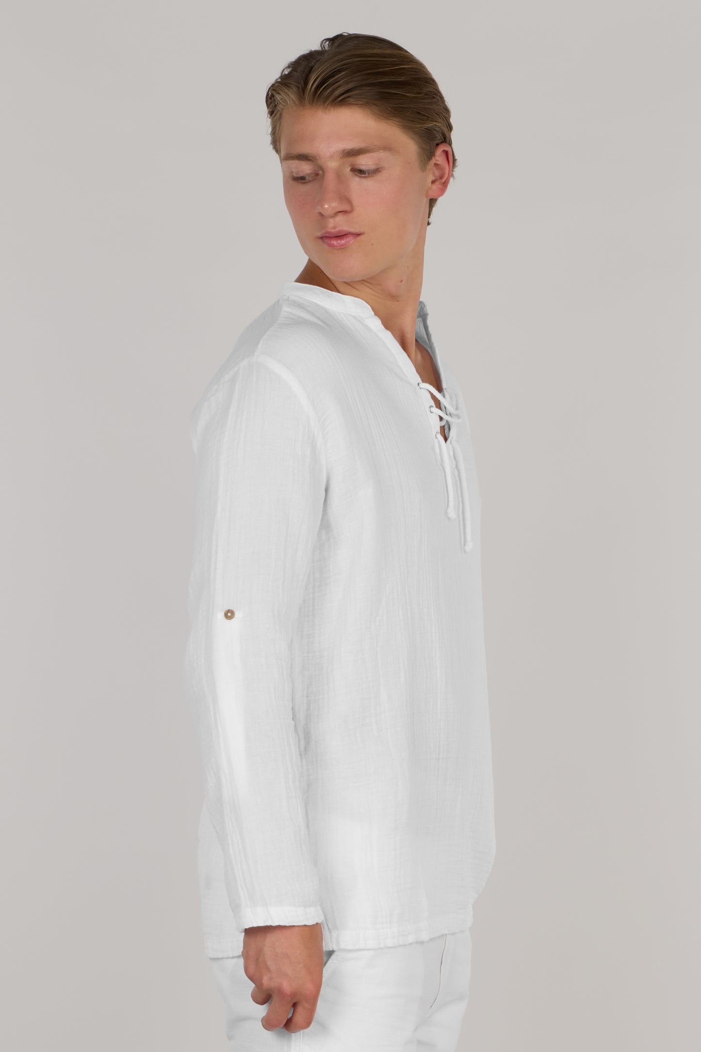 ALEXANDRU LACE UP SHIRT