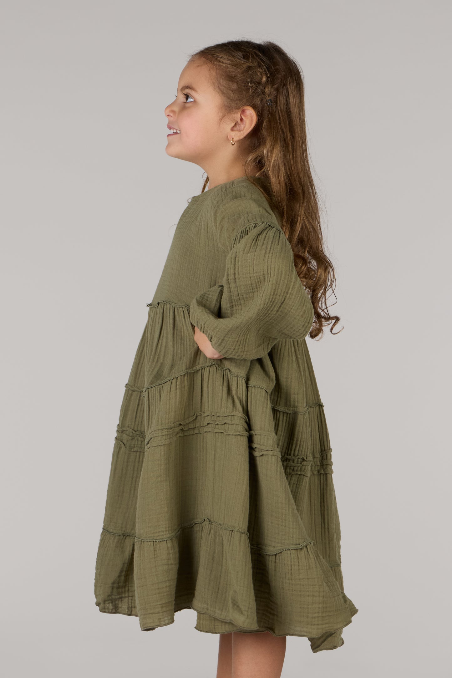POLYANNA DRESS-OLIVE