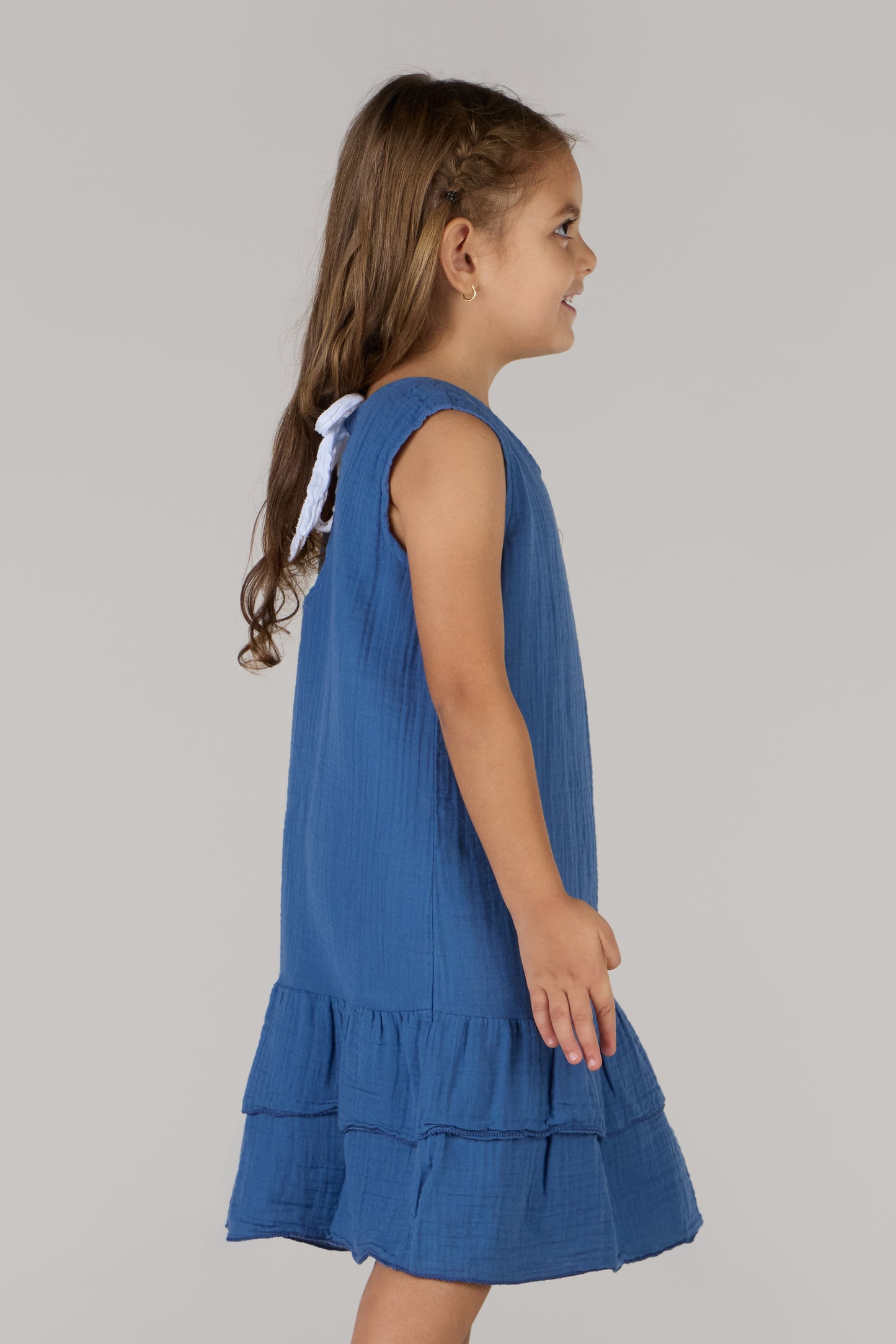 KIDS RIVER DRESS DC-INDIGO