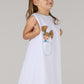 KIDS FLOWER DRESS-WHITE