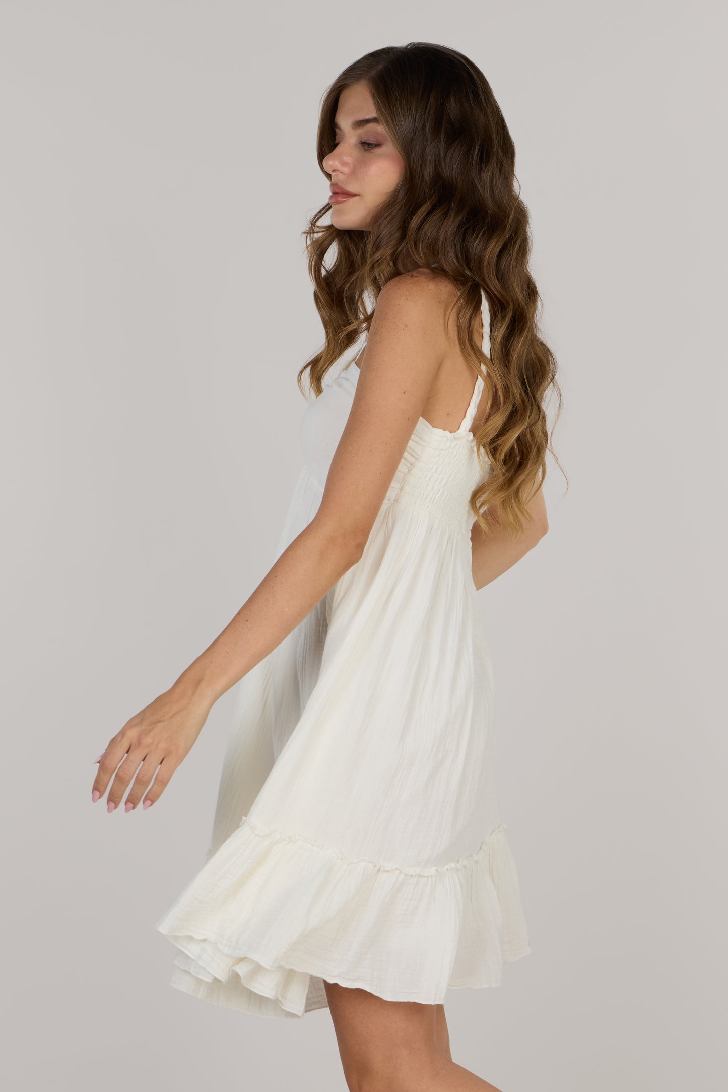 AURA HALTER NECK DRESS