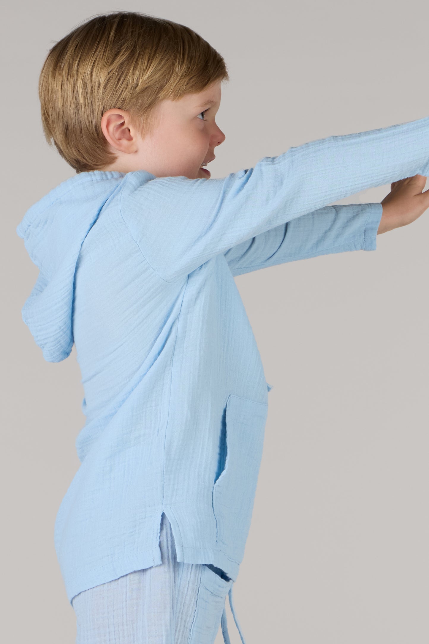 KIDS HOODIE SHIRT DC-ICE BLUE