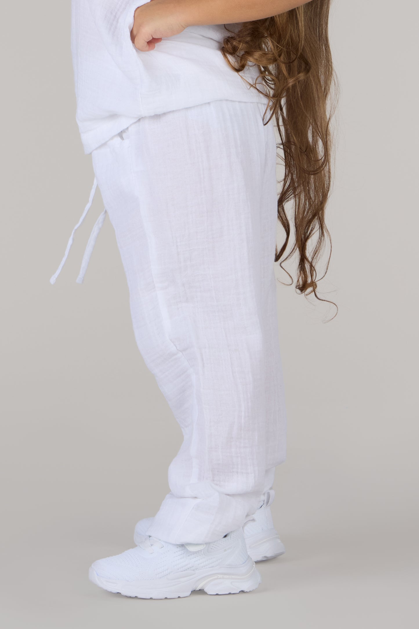 KIDS TROUSERS DC-WHITE