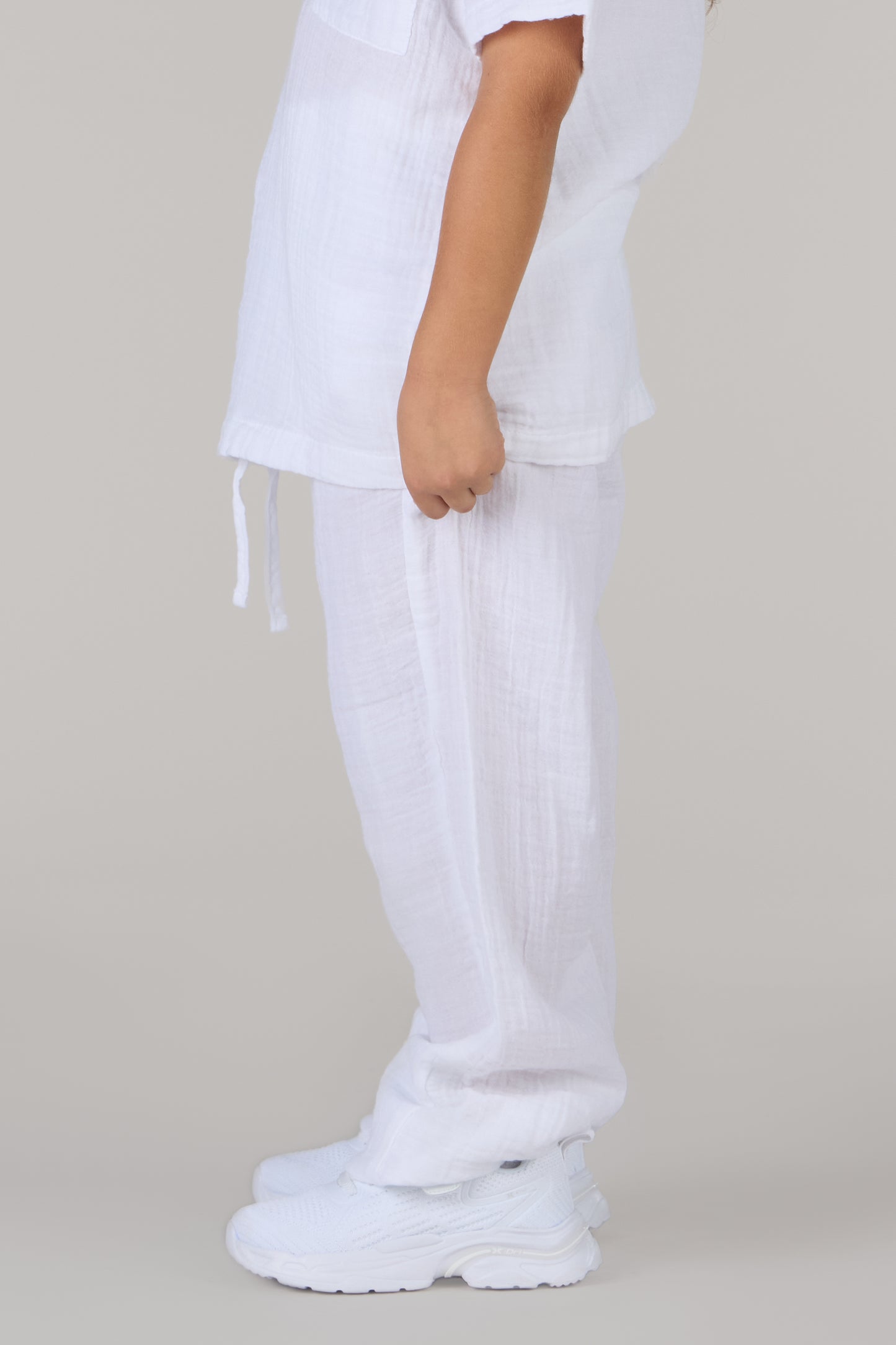 KIDS TROUSERS DC-WHITE