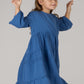 POLYANNA DRESS-INDIGO
