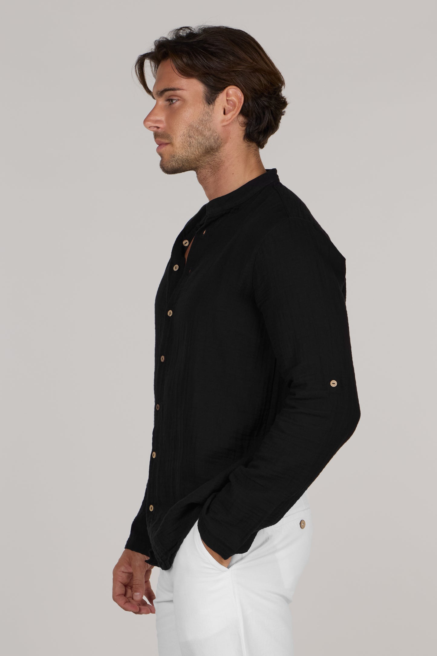 IGOR MANDARIN COLLAR SHIRT